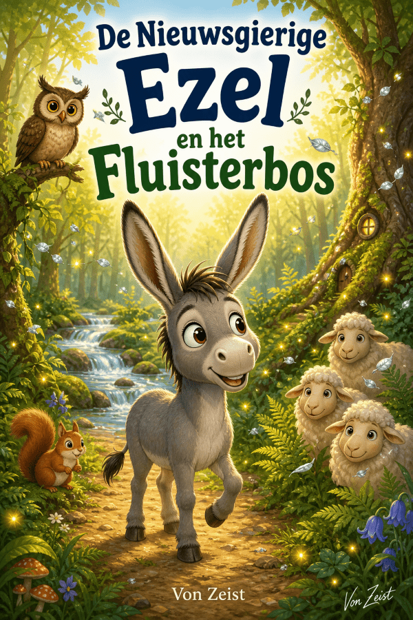 cover-de-nieuwsgierige-ezel-en-het-fluisterbos-kinderboek luisterboek